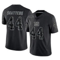 Vanessashop NY.Giants #44 Cam Skattebo Player Black Limited Reflective Home Game Stitched Jerseys