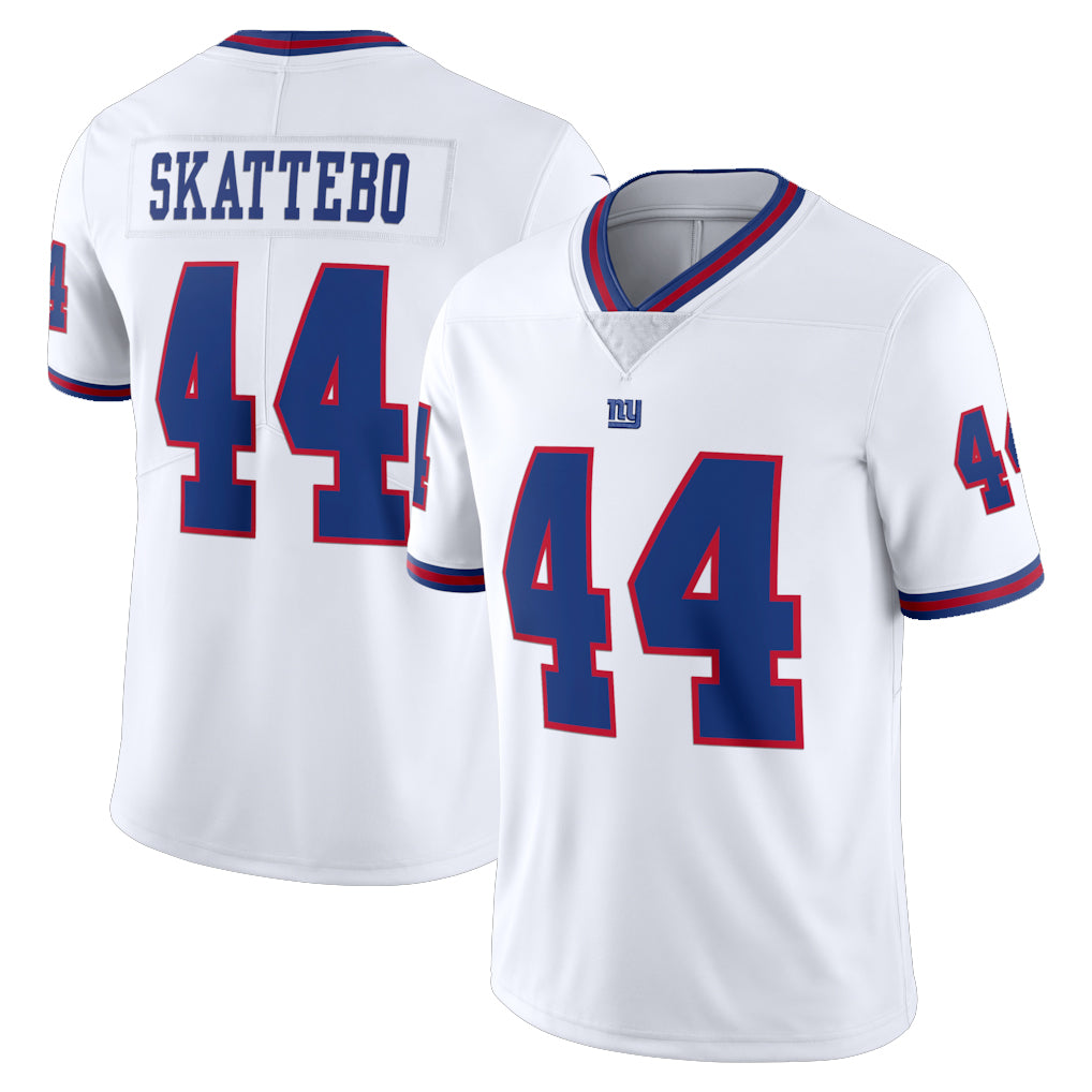 Vanessashop NY.Giants #44 Cam Skattebo Player White Color Rush Home Game Stitched Jerseys