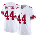 Vanessashop NY.Giants #44 Cam Skattebo Player White Limited Vapor F.U.S.E. Home Game Stitched Jerseys