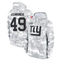 Vanessashop NY.Giants #49 Tremaine Edmunds Player Arctic Camo Salute to Service Pullover Hoodies Limited Game Stitched Jerseys
