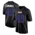 Vanessashop NY.Giants #49 Tremaine Edmunds Player Carbon Fashion Limited Home Game Stitched Jerseys