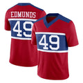 Vanessashop NY.Giants #49 Tremaine Edmunds Player Red Century Vapor F.U.S.E. Home Game Stitched Jerseys