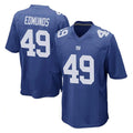 Vanessashop NY.Giants #49 Tremaine Edmunds Player Royal Home Game Stitched Jerseys
