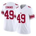 Vanessashop NY.Giants #49 Tremaine Edmunds Player White Limited Vapor F.U.S.E. Home Game Stitched Jerseys