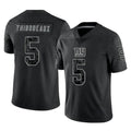 Vanessashop NY.Giants #5 Kayvon Thibodeaux Player Black Limited Reflective Home Game Stitched Jerseys