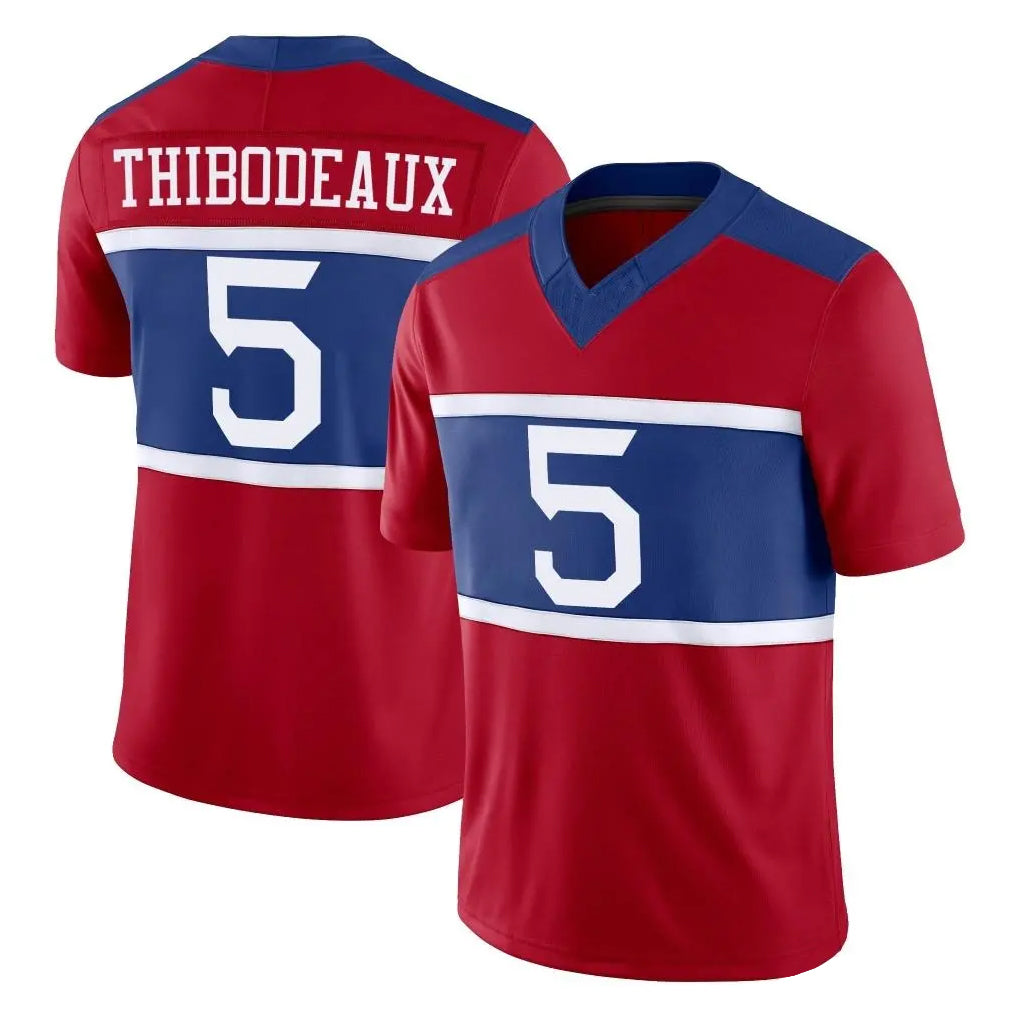 Vanessashop NY.Giants #5 Kayvon Thibodeaux Player Red Century Vapor F.U.S.E. Home Game Stitched Jerseys