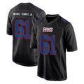 Vanessashop NY.Giants #61 John Michael Schmitz Jr. Player Carbon Fashion Limited Home Game Stitched Jerseys