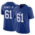 Vanessashop NY.Giants #61 John Michael Schmitz Jr. Player Royal Limited Vapor F.U.S.E. Home Game Stitched Jerseys