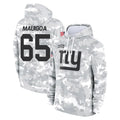 Vanessashop NY.Giants #65 Francis Mauigoa Player Arctic Camo Salute to Service Pullover Hoodies Limited Game Stitched Jerseys