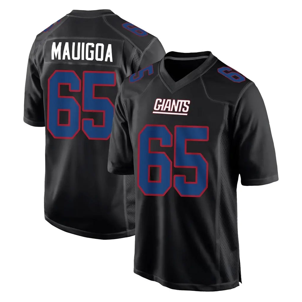 Vanessashop NY.Giants #65 Francis Mauigoa Player Carbon Fashion Limited Home Game Stitched Jerseys