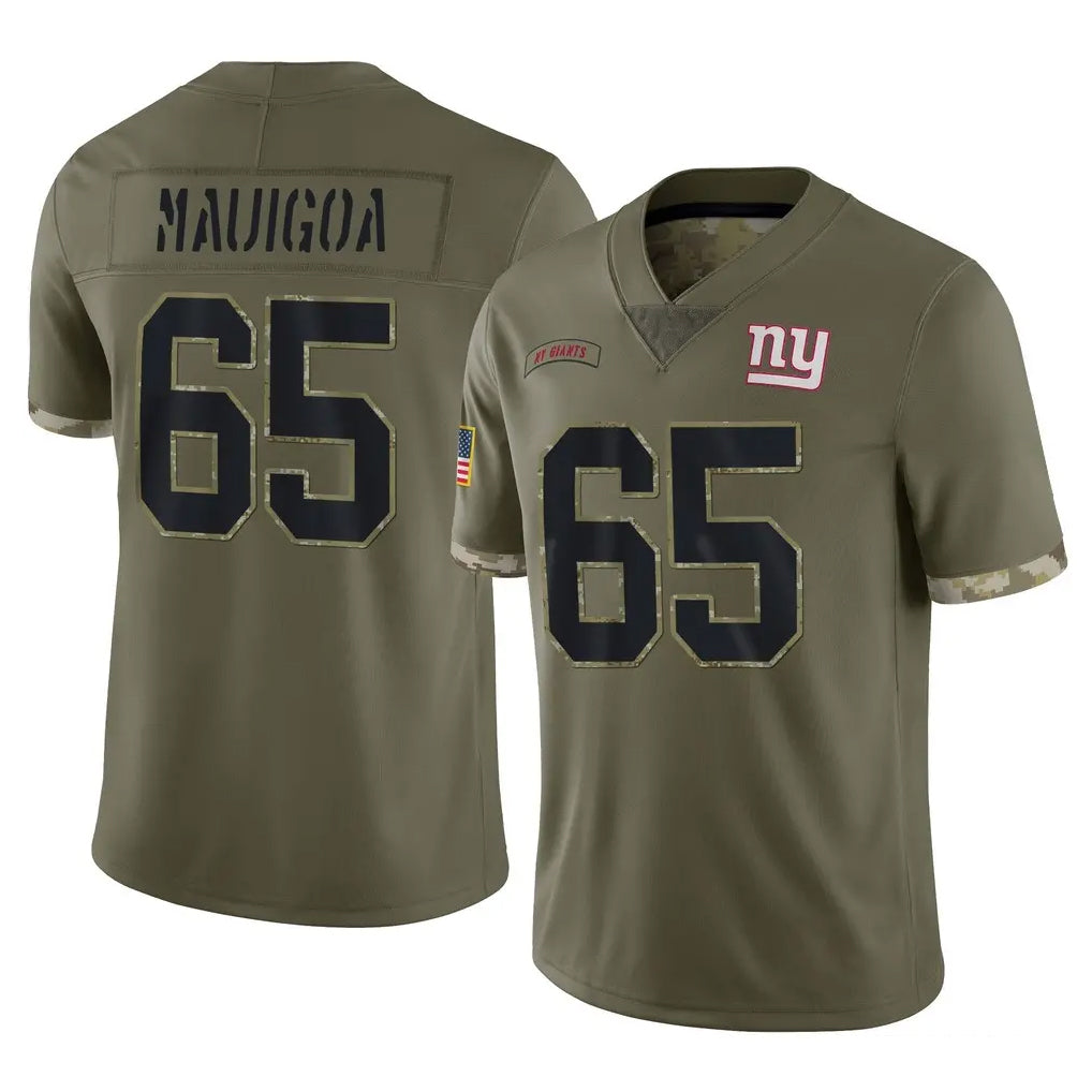 Vanessashop NY.Giants #65 Francis Mauigoa Player Olive Salute To Service Limited Stitched Jerseys