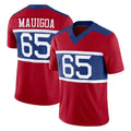 Vanessashop NY.Giants #65 Francis Mauigoa Player Red Century Vapor F.U.S.E. Home Game Stitched Jerseys
