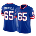 Vanessashop NY.Giants #65 Francis Mauigoa Player Royal Classic Vapor Home Game Stitched Jerseys