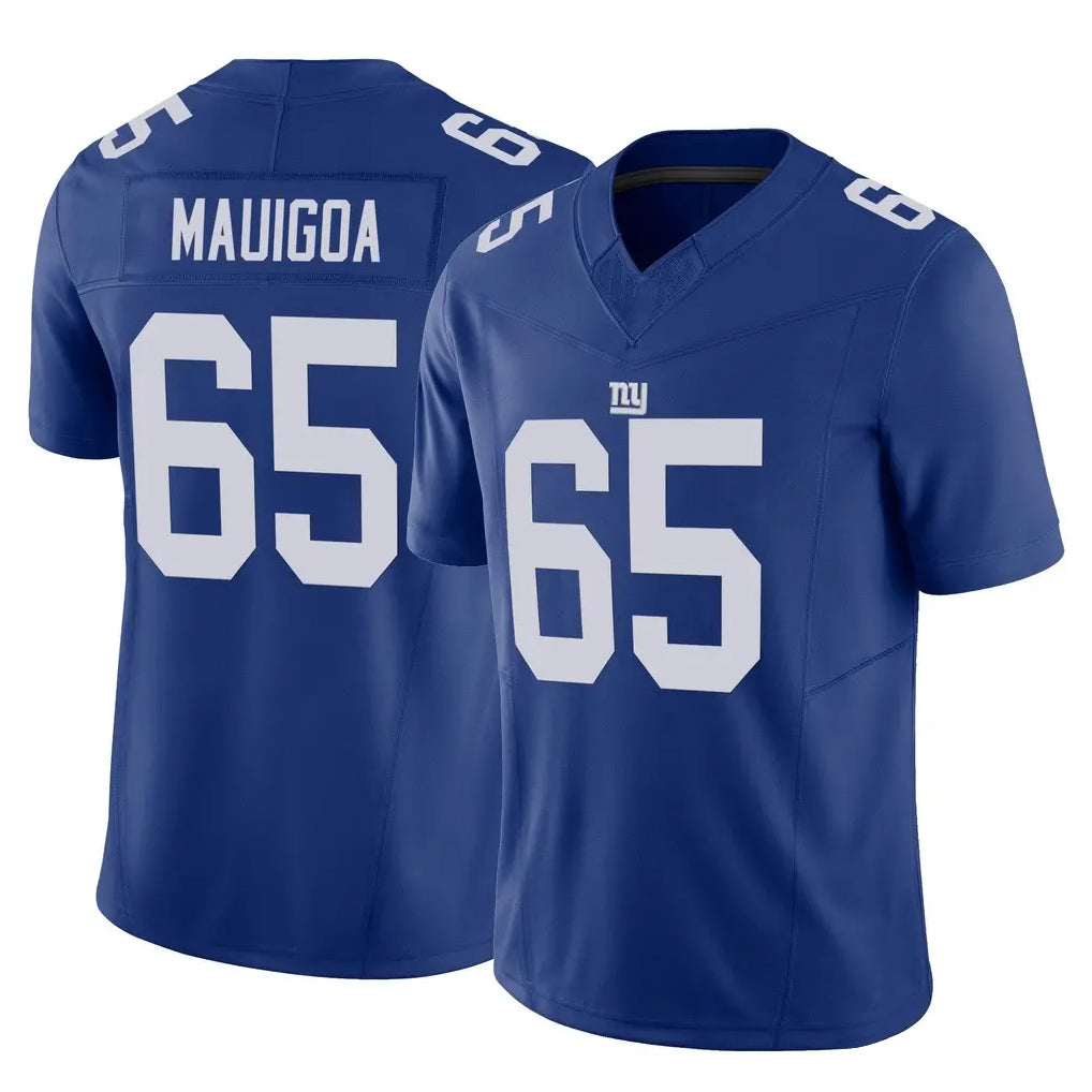 Vanessashop NY.Giants #65 Francis Mauigoa Player Royal Limited Vapor F.U.S.E. Home Game Stitched Jerseys