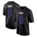 Vanessashop NY.Giants #6 Jaxson Dart Player Carbon Fashion Limited Home Game Stitched Jerseys