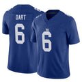 Vanessashop NY.Giants #6 Jaxson Dart Player Royal Limited Vapor F.U.S.E. Home Game Stitched Jerseys