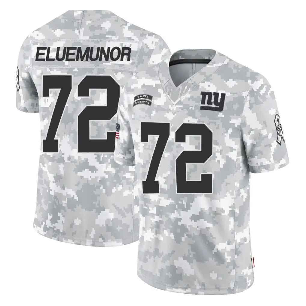 Vanessashop NY.Giants #72 Jermaine Eluemunor Player Arctic Camo Salute To Service Limited Game Stitched Jerseys