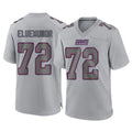 Vanessashop NY.Giants #72 Jermaine Eluemunor Player Gray Atmosphere Fashion Limited Game Stitched Jerseys