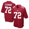 Vanessashop NY.Giants #72 Jermaine Eluemunor Player Red Home Game Stitched Jerseys