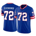 Vanessashop NY.Giants #72 Jermaine Eluemunor Player Royal Classic Vapor Home Game Stitched Jerseys