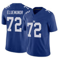 Vanessashop NY.Giants #72 Jermaine Eluemunor Player Royal Limited Vapor F.U.S.E. Home Game Stitched Jerseys