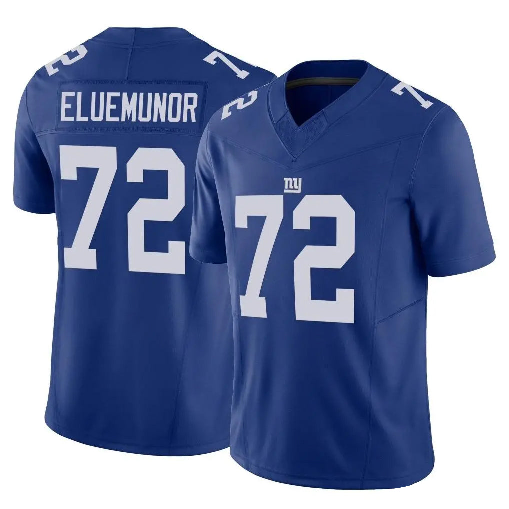 Vanessashop NY.Giants #72 Jermaine Eluemunor Player Royal Limited Vapor F.U.S.E. Home Game Stitched Jerseys