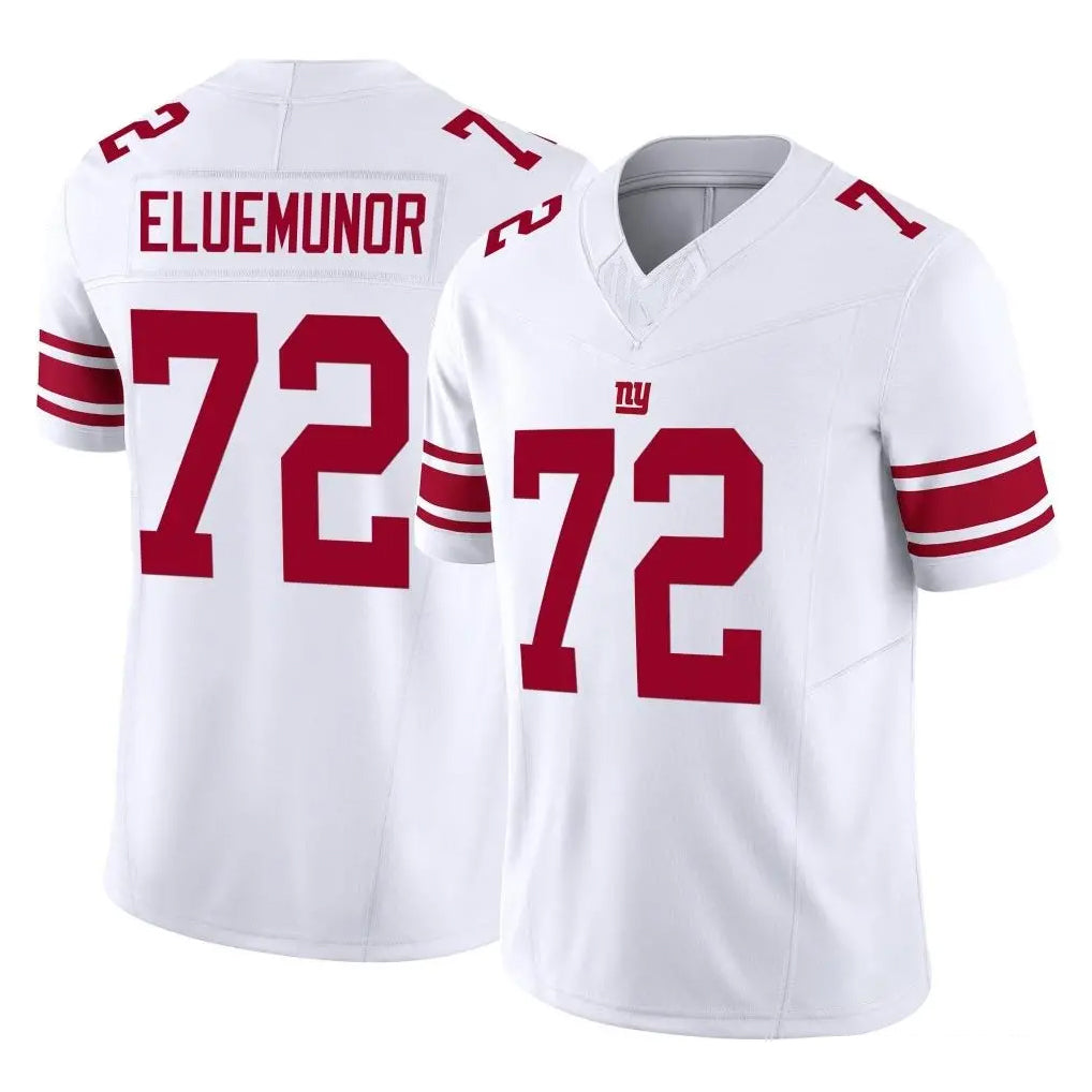 Vanessashop NY.Giants #72 Jermaine Eluemunor Player White Limited Vapor F.U.S.E. Home Game Stitched Jerseys
