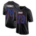 Vanessashop NY.Giants #78 Andrew Thomas Player Carbon Fashion Limited Home Game Stitched Jerseys