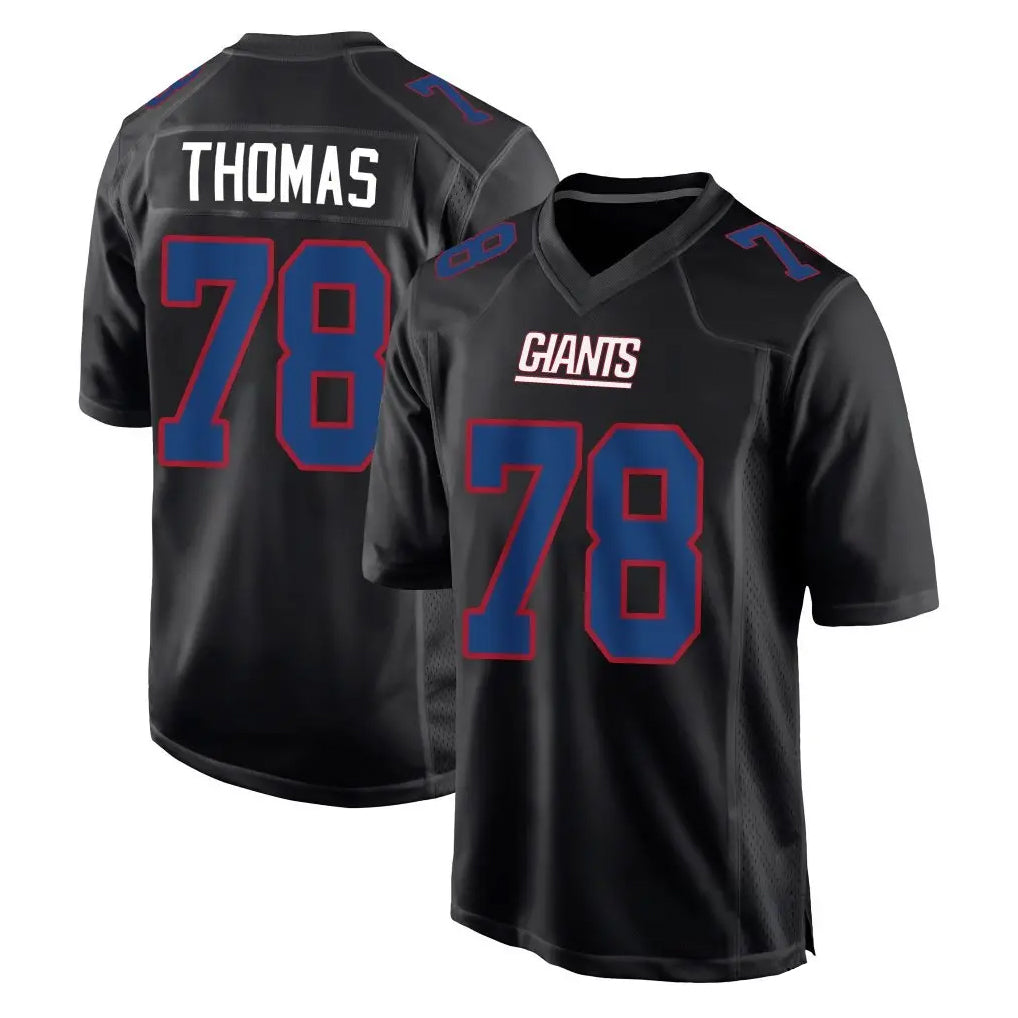Vanessashop NY.Giants #78 Andrew Thomas Player Carbon Fashion Limited Home Game Stitched Jerseys
