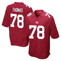 Vanessashop NY.Giants #78 Andrew Thomas Player Red Home Game Stitched Jerseys