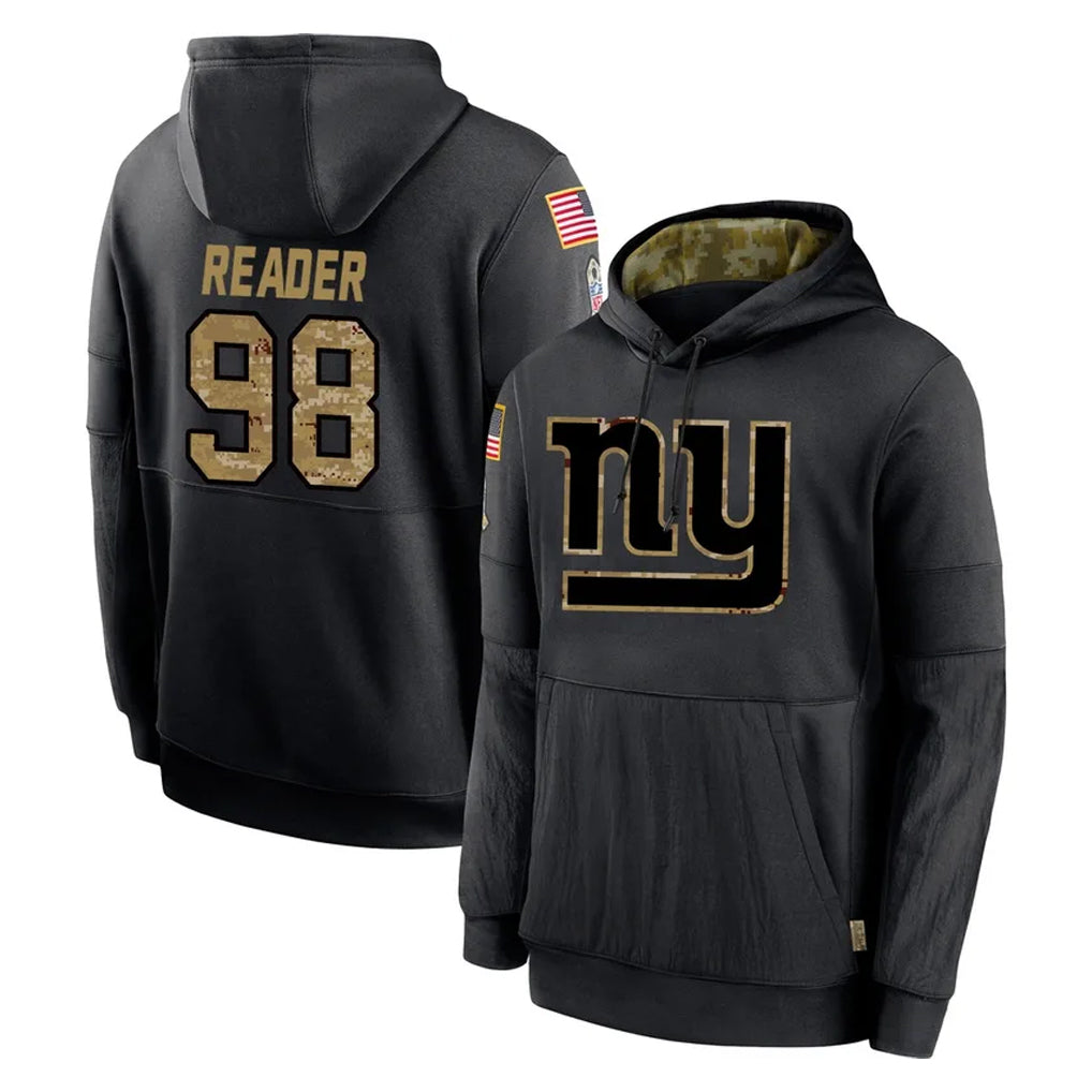 Vanessashop NY.Giants #98 DJ Reader Player Black Salute to Service Hoodies Limited Game Stitched Jerseys