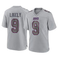 Vanessashop NY.Giants #9 Lsaiah Likely Player Gray Atmosphere Fashion Limited Game Stitched Jerseys