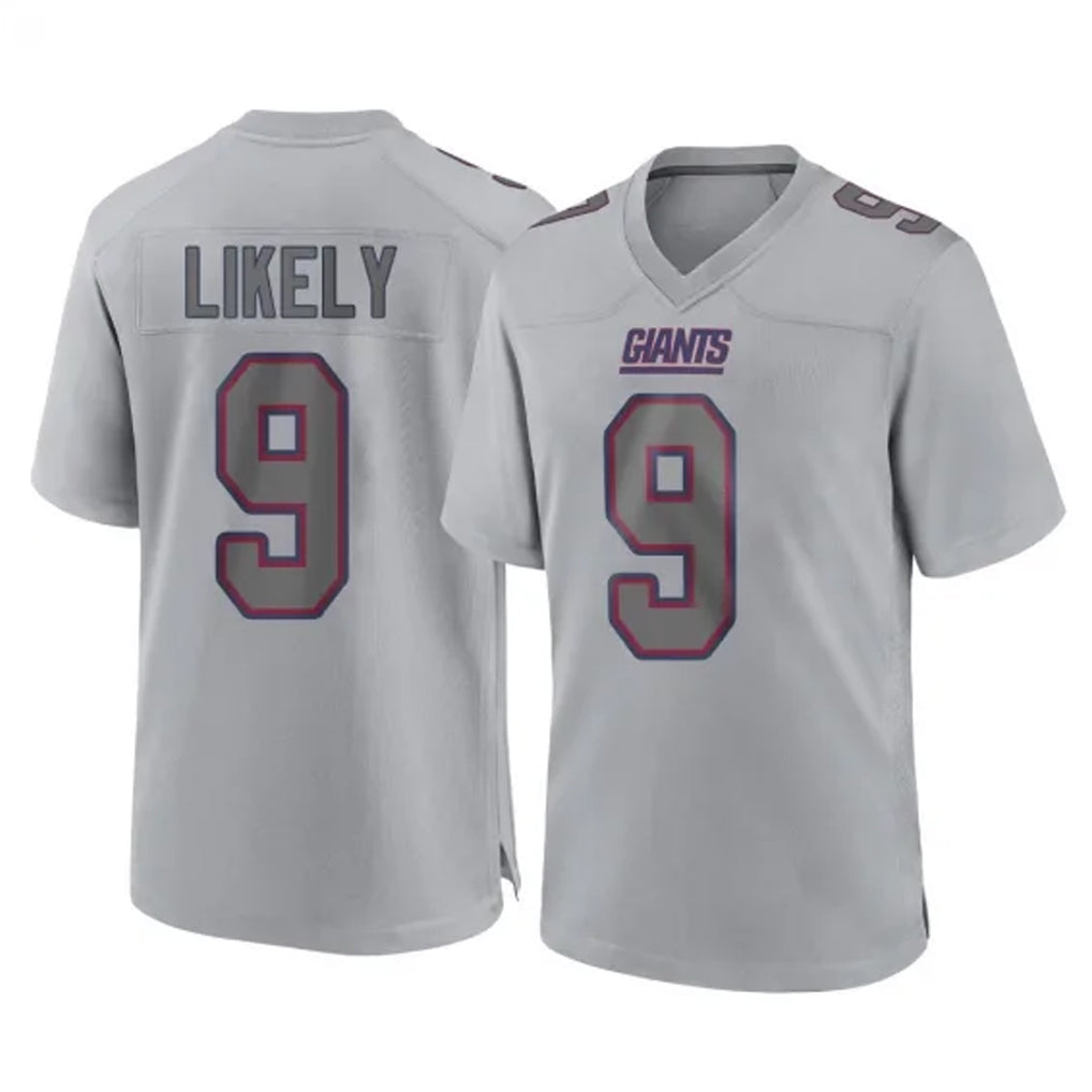 Vanessashop NY.Giants #9 Lsaiah Likely Player Gray Atmosphere Fashion Limited Game Stitched Jerseys
