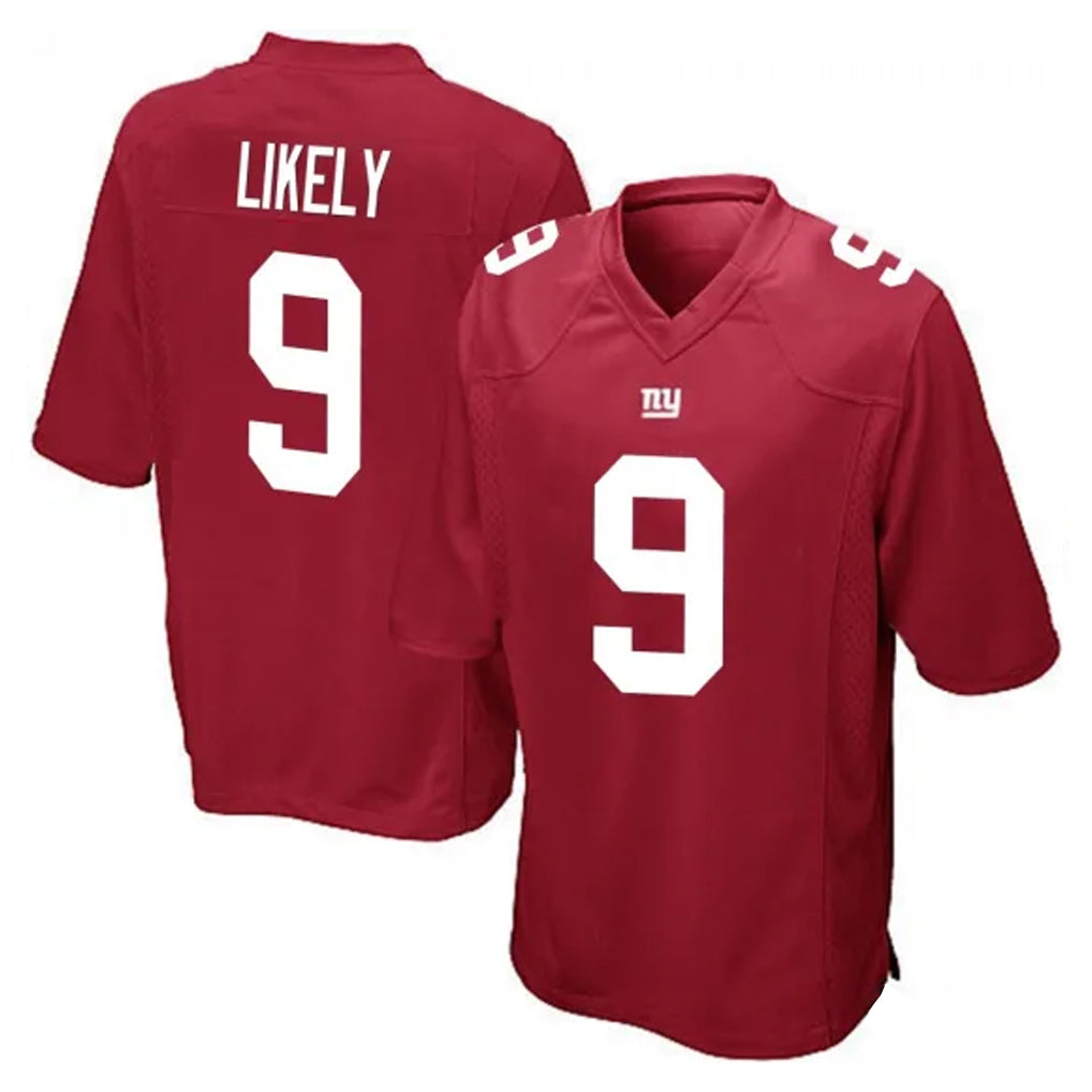 Vanessashop NY.Giants #9 Lsaiah Likely Player Red Home Game Stitched Jerseys