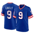 Vanessashop NY.Giants #9 Lsaiah Likely Player Royal Classic Home Game Stitched Jerseys