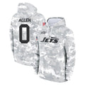 Vanessashop NY.Jets #0 Braelon Allen Player Arctic Camo Salute to Service Pullover Hoodies Limited Game Stitched Jerseys