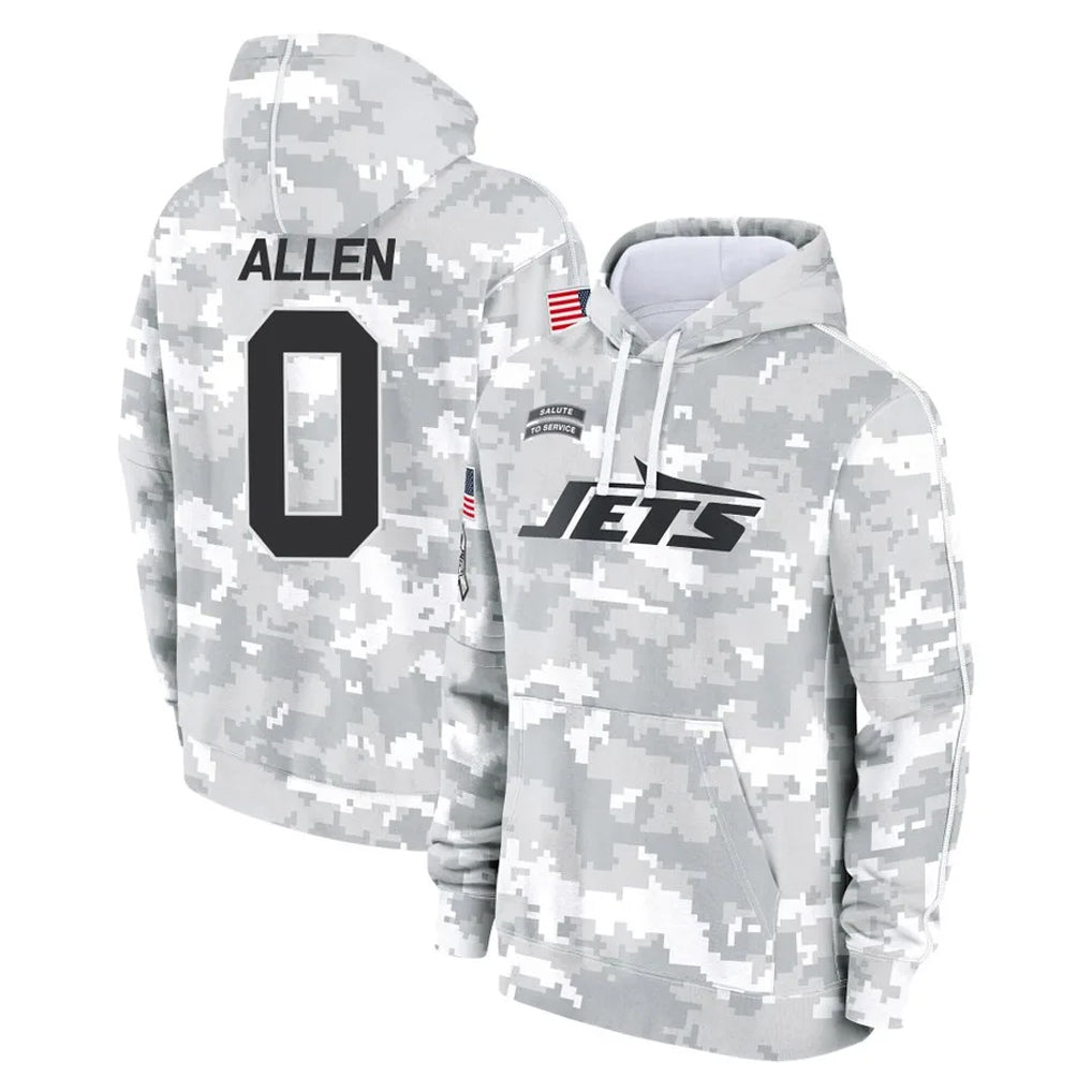 Vanessashop NY.Jets #0 Braelon Allen Player Arctic Camo Salute to Service Pullover Hoodies Limited Game Stitched Jerseys