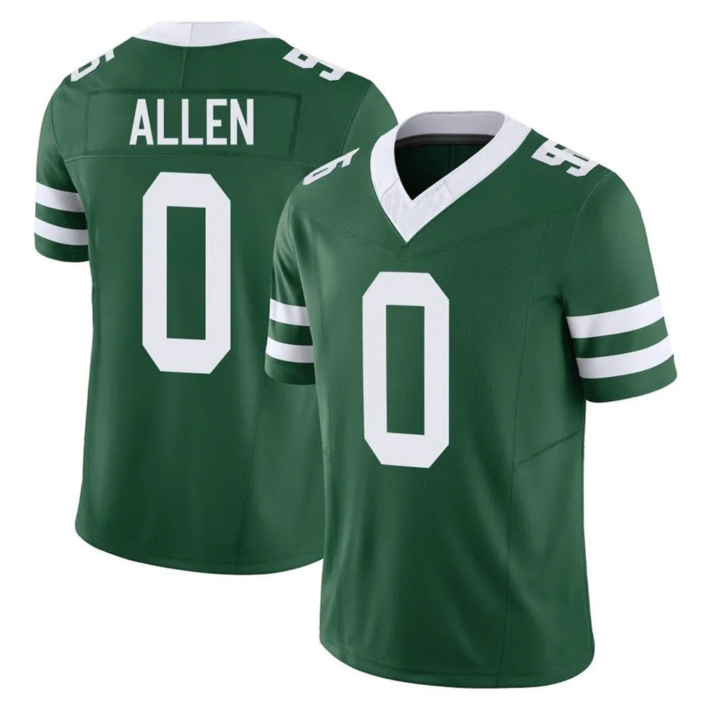 Vanessashop NY.Jets #0 Braelon Allen Player Green Legacy Limited Vapor F.U.S.E. Home Game Stitched Jerseys