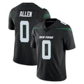 Vanessashop NY.Jets #0 Braelon Allen Player Stealth Black Limited Vapor Home Game Stitched Jerseys