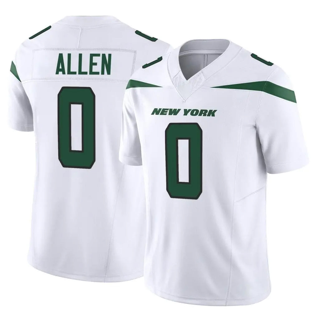 Vanessashop NY.Jets #0 Braelon Allen Player White Limited Vapor F.U.S.E. Home Game Stitched Jerseys