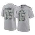 Vanessashop NY.Jets #15 Adonai Mitchell Player Gray Limited Atmosphere Fashion Home Game Stitched Jerseys