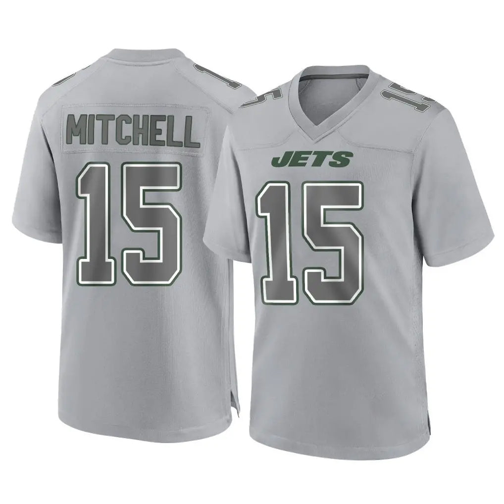 Vanessashop NY.Jets #15 Adonai Mitchell Player Gray Limited Atmosphere Fashion Home Game Stitched Jerseys
