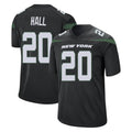 Vanessashop NY.Jets #20 Breece Hall Player Stealth Black Home Game Stitched Jerseys