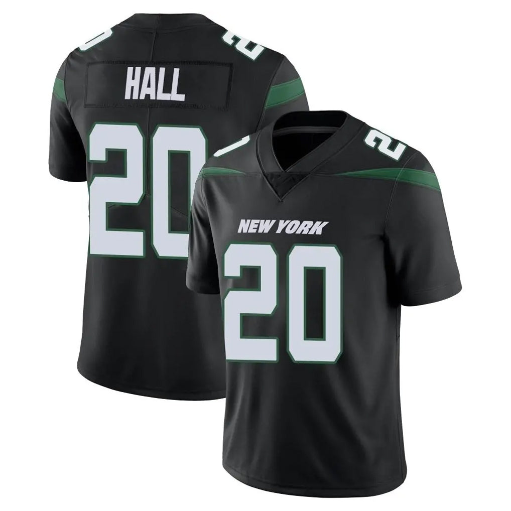 Vanessashop NY.Jets #20 Breece Hall Player Stealth Black Limited Vapor Home Game Stitched Jerseys