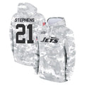 Vanessashop NY.Jets #21 Brandon Stephens Player Arctic Camo Salute to Service Pullover Hoodies Limited Game Stitched Jerseys