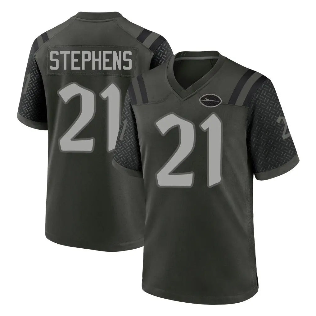 Vanessashop NY.Jets #21 Brandon Stephens Player Green 2025 Rivalries Collection Home Game Stitched Jerseys