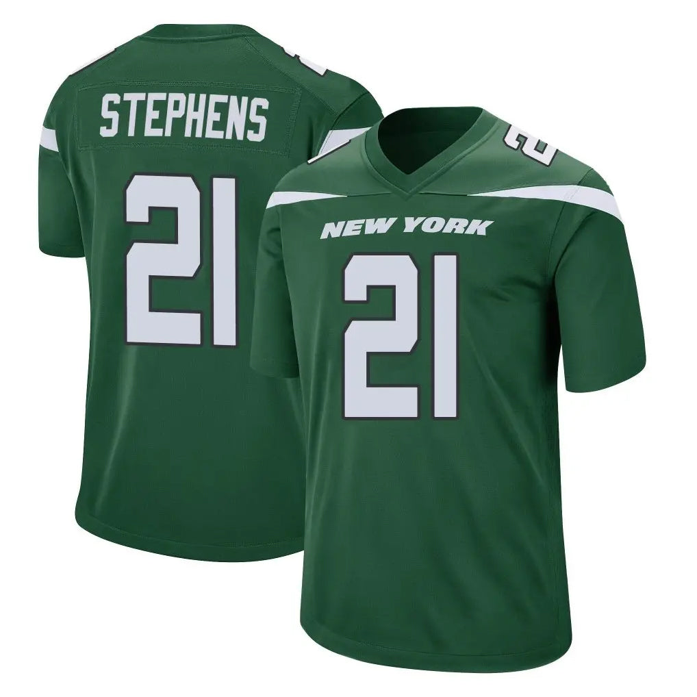 Vanessashop NY.Jets #21 Brandon Stephens Player Green Home Game Stitched Jerseys