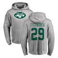 Vanessashop NY.Jets #29 Minkah Fitzpatrick Player Gray LOGO Pullover Hoodies Limited Game Stitched Jerseys