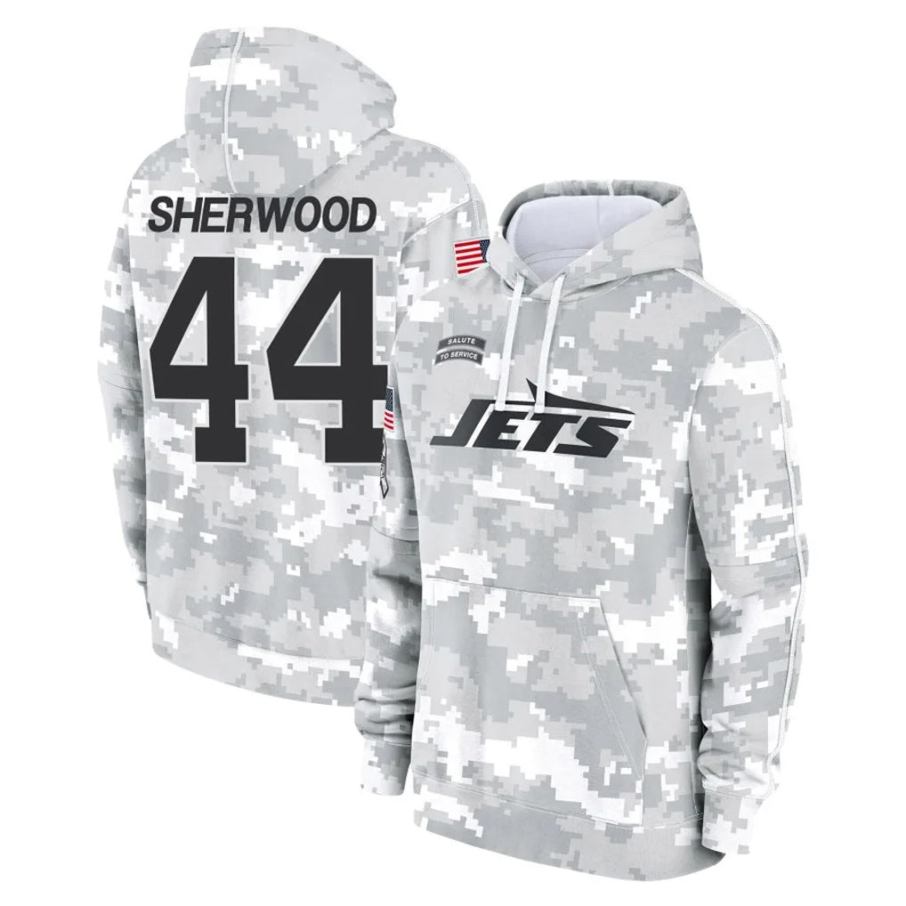 Vanessashop NY.Jets #44 Jamien Sherwood Player Arctic Camo Salute to Service Pullover Hoodies Limited Game Stitched Jerseys