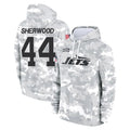 Vanessashop NY.Jets #44 Jamien Sherwood Player Arctic Camo Salute to Service Pullover Hoodies Limited Game Stitched Jerseys